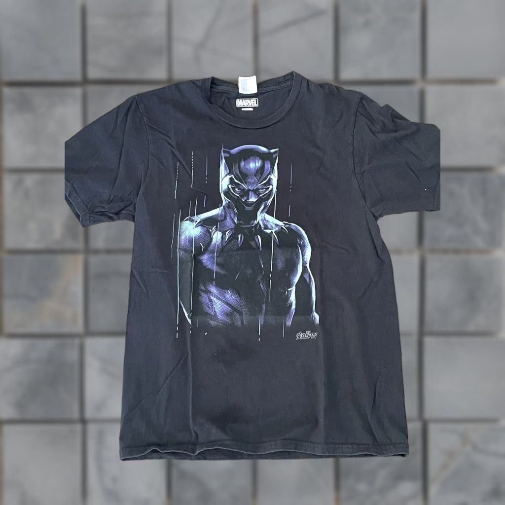 Vintage Marvel T-Shirt Black Panther Infinity War Promo Black Small Mens S Size US S / EU 44-46 / 1 - 1 Thumbnail