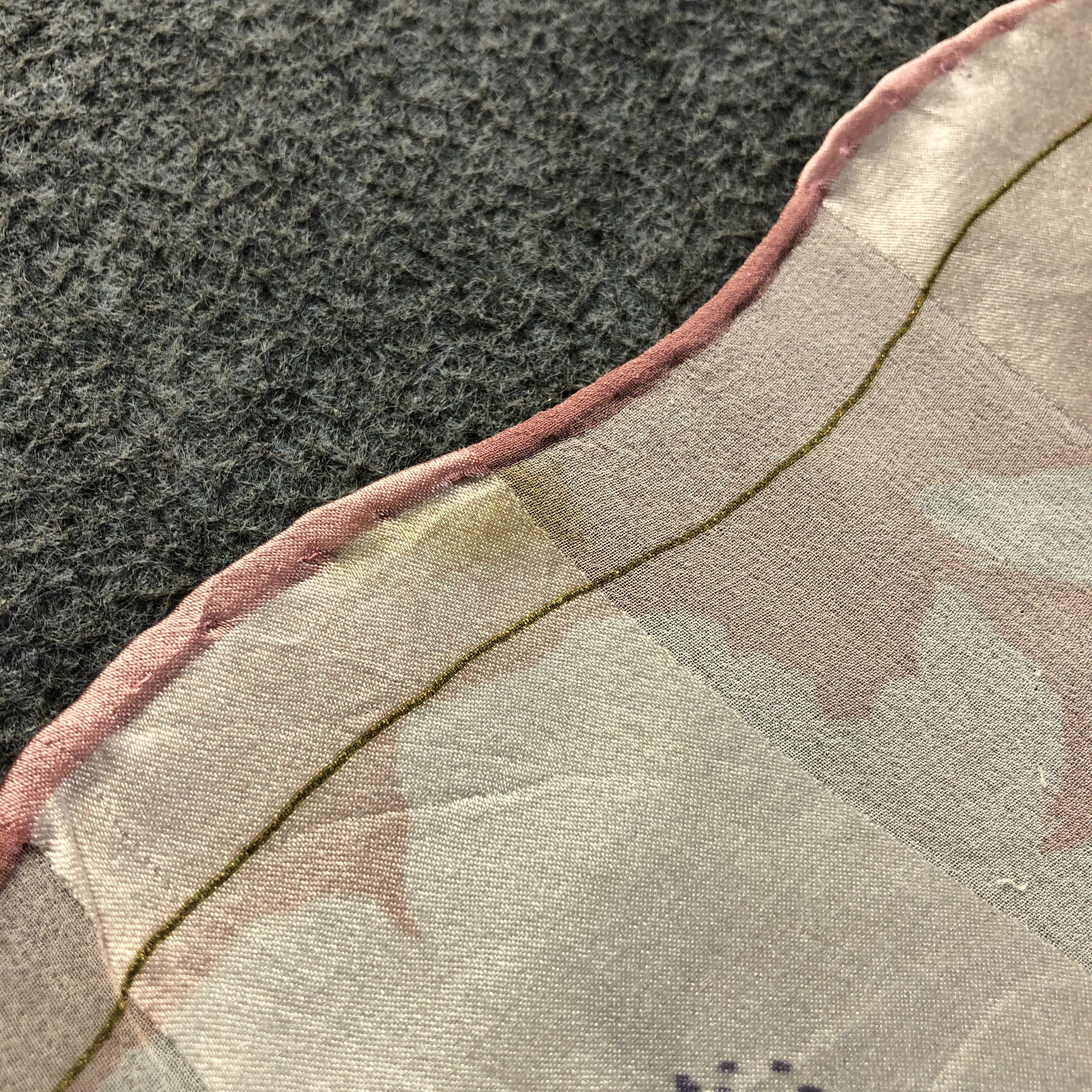 Japanese Brand Jun Ashida Floral Hand Rolled Silk Scarf M1004 Size ONE SIZE - 13 Thumbnail