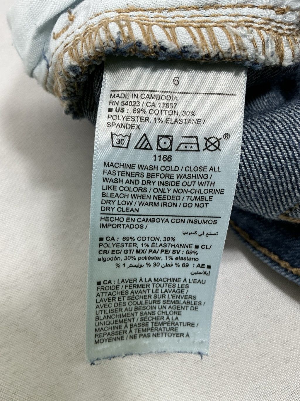 Old Navy Womans Excellent Old Navy Wow Straight Blue Jeans Size 6 Size 28" / US 6 / IT 42 - 4 Thumbnail