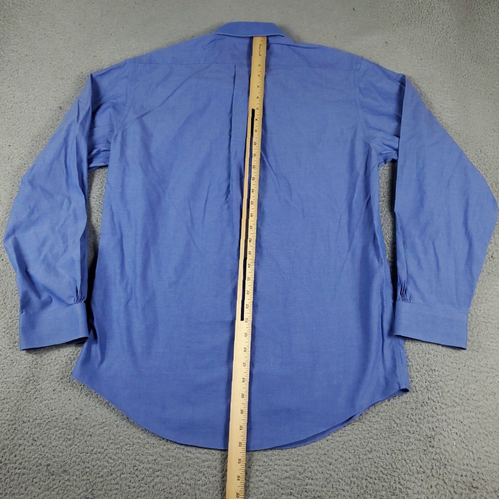 Brooks Brothers Brooks Brothers Dress Shirt Mens Size 15.5 Blue Long Sleeve Button-Down Size 40R - 3 Thumbnail