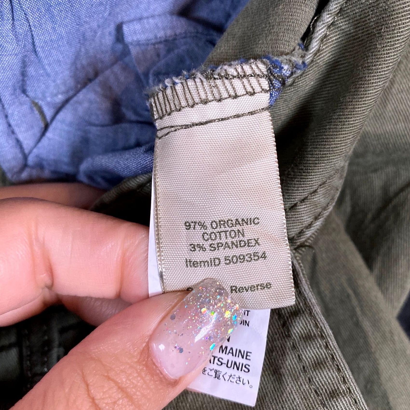 Vintage LL Bean Womens Pants Green Chinos Favorite Fit Capri Cropped Mid Rise Stretch 10 Size 24" / US 00 / IT 34 - 5 Thumbnail