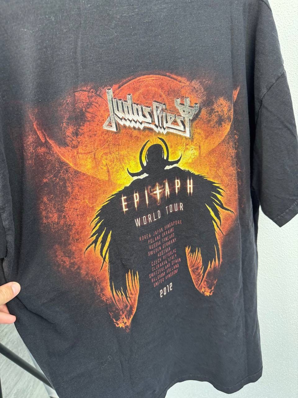 Judas Priest × Vintage 2012 JUDAS PRIEST Epitaph World Concert Tour T-Shirt Size US XL / EU 56 / 4 - 4 Thumbnail