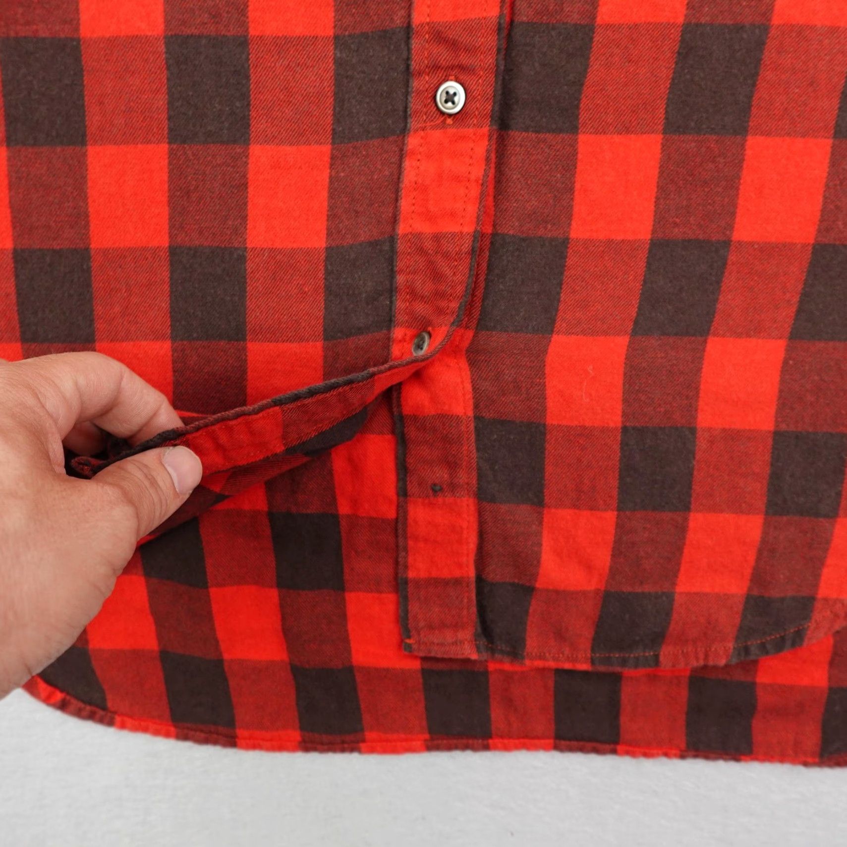 Ralph Lauren Ralph Lauren Plaid Button-Up Shirt Women Large Red Flannel Relaxed Fit Casual Size L / US 10 / IT 46 - 4 Thumbnail