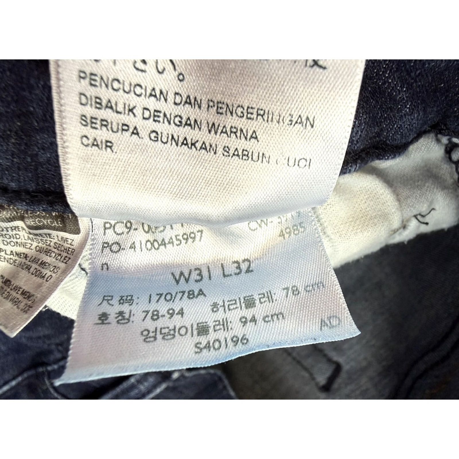 Levi's Levi's 514 Jeans Mens 30x30 Blue Medium Wash Straight Leg Stretch Denim Pants Size US 30 / EU 46 - 6 Thumbnail