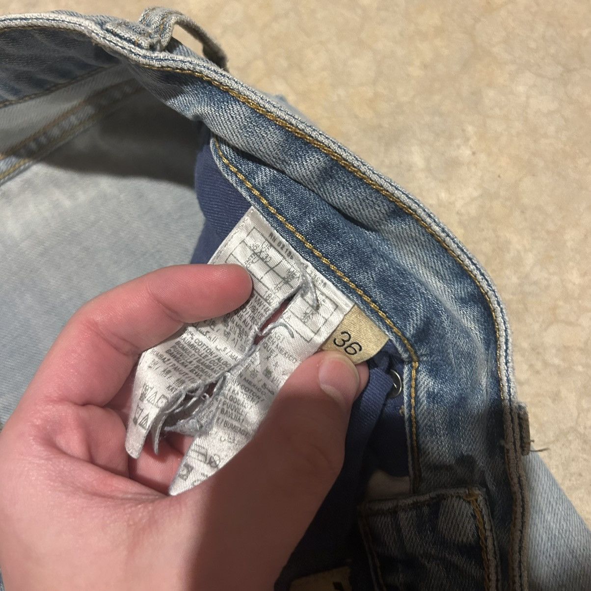 Guess × Vintage Crazy Vintage Y2K Guess Jeans Baggy Bootcut Distressed Denim Size US 36 / EU 52 - 9 Thumbnail