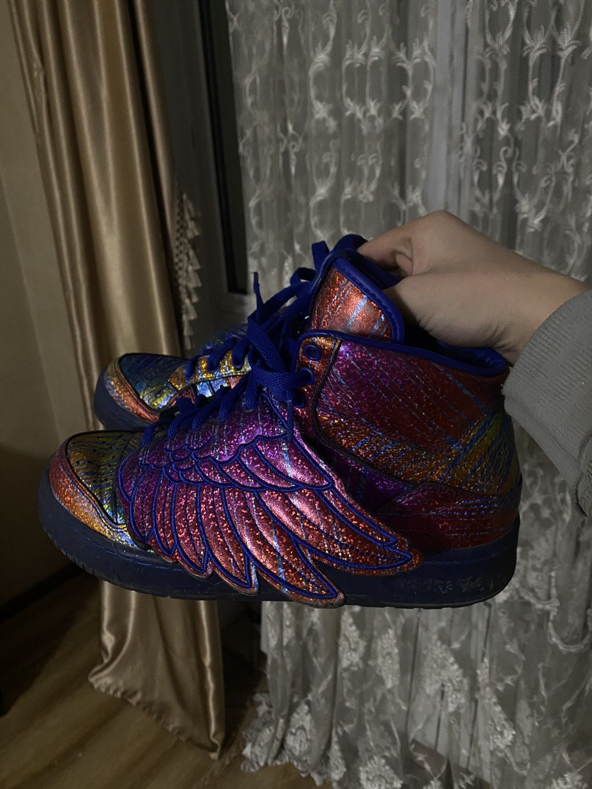 Jeremy scott rainbow wings foil