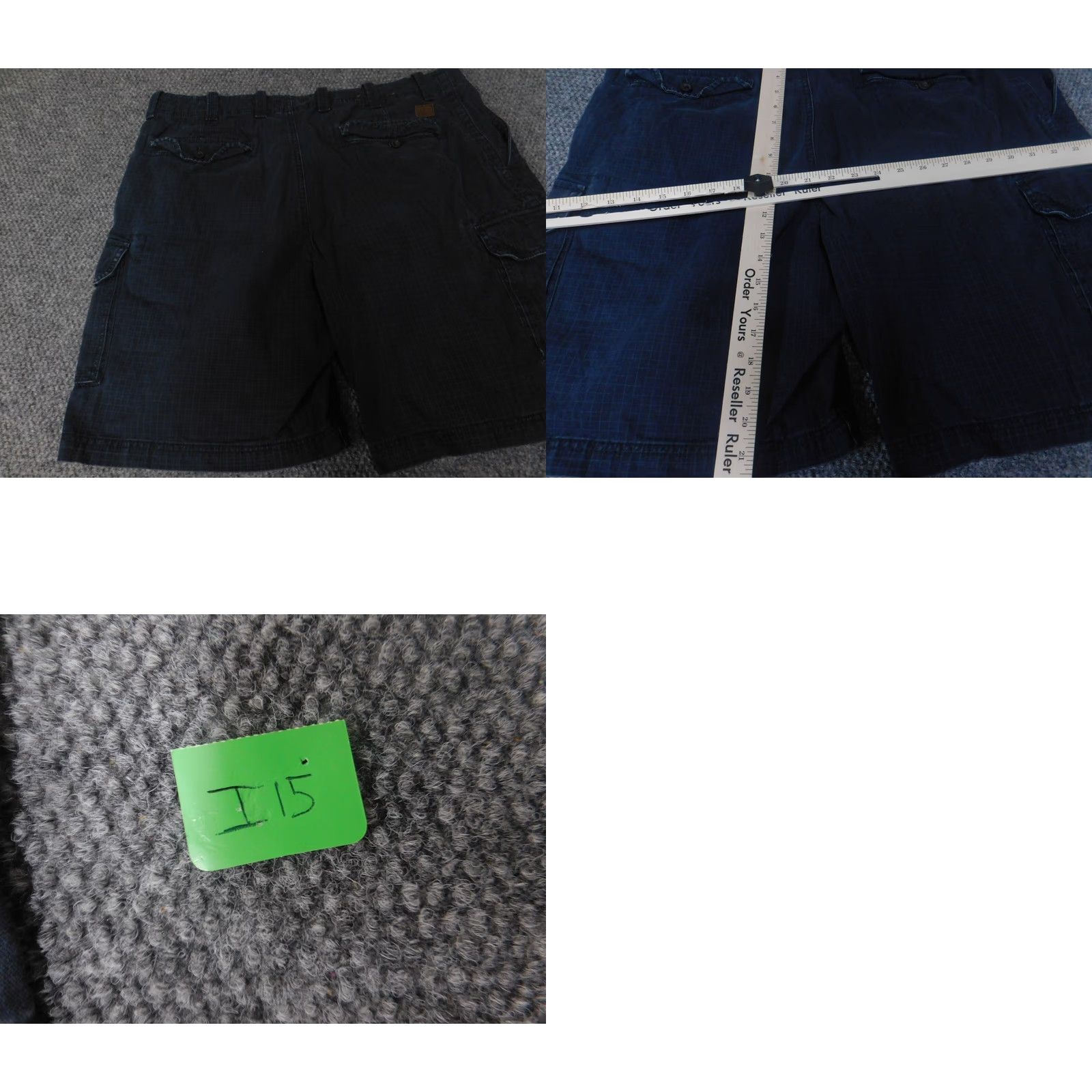 Izod IZOD Mens Cargo Shorts 40 Blue Flat Front Zip Cargo Casual Cotton KnIT Logo Breathable Regular Men’s 40 Size US 40 / EU 56 - 8 Thumbnail