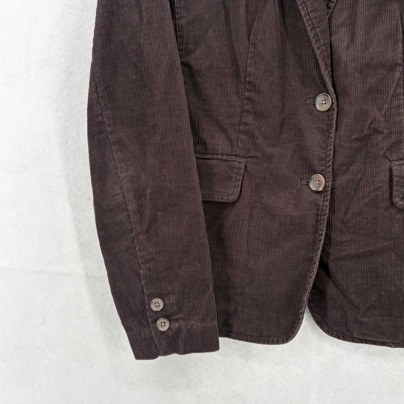 J.Crew VINTAGE J.CREW Blazer Womens 8 Corduroy Button Front Brown Short Jacket Casual Business Size M / US 6-8 / IT 42-44 - 3 Thumbnail