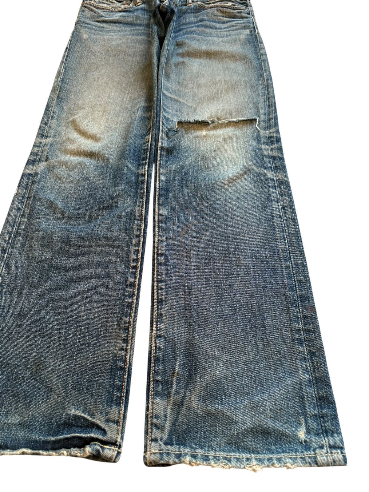 Abercrombie & Fitch Vintage Abercrombie Rusty Mud Wash Ripped Loose Jeans Size US 30 / EU 46 - 7 Thumbnail