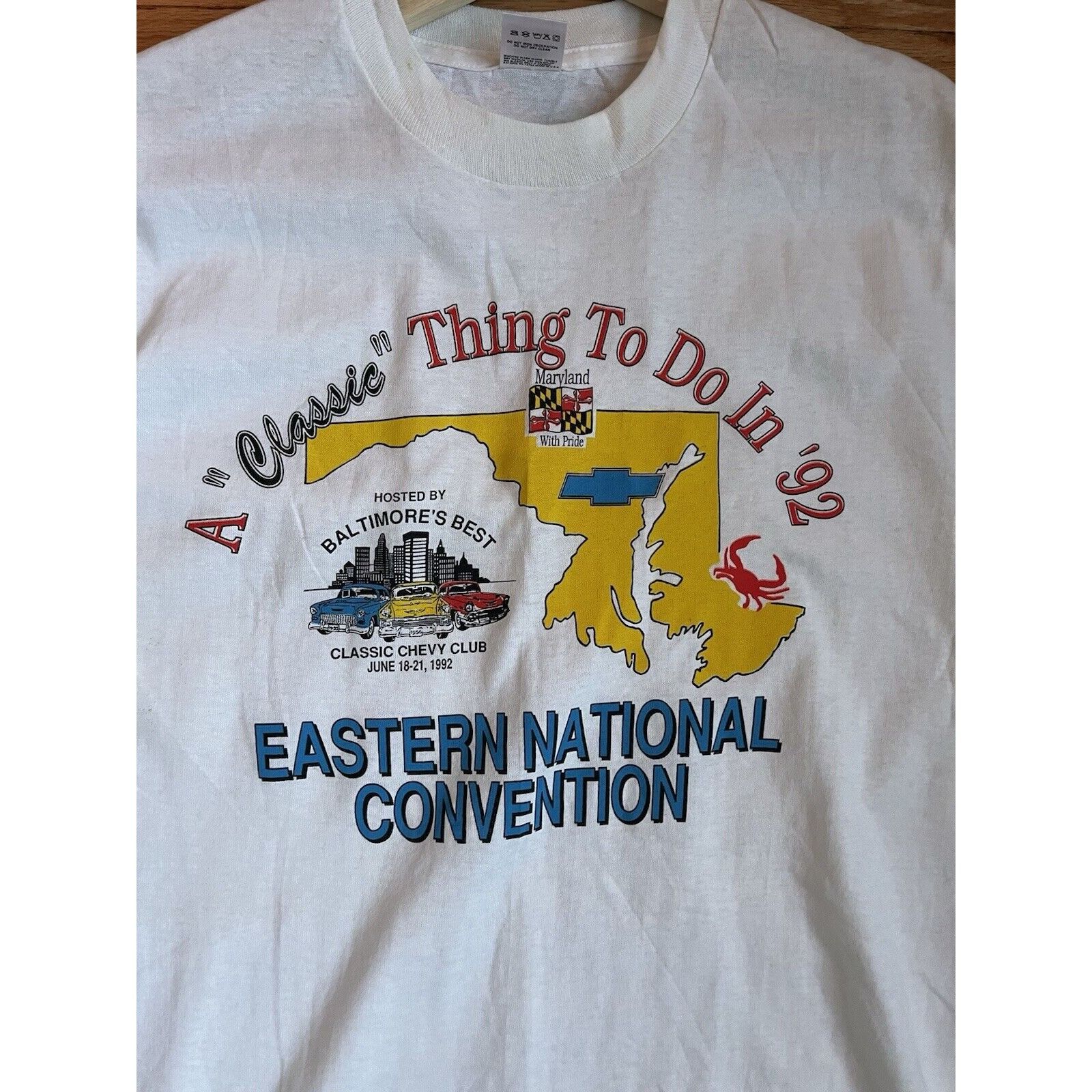 Vintage VINTAGE SINGLE STITCH EASTERN NATIONAL CAR CONVENTION T 90S Size US M / EU 48-50 / 2 - 2 Thumbnail