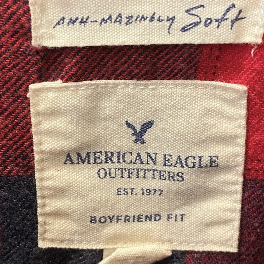 American Eagle Outfitters AEO American Eagle Buffalo Plaid Flannel Shirt S Size S / US 4 / IT 40 - 4 Thumbnail