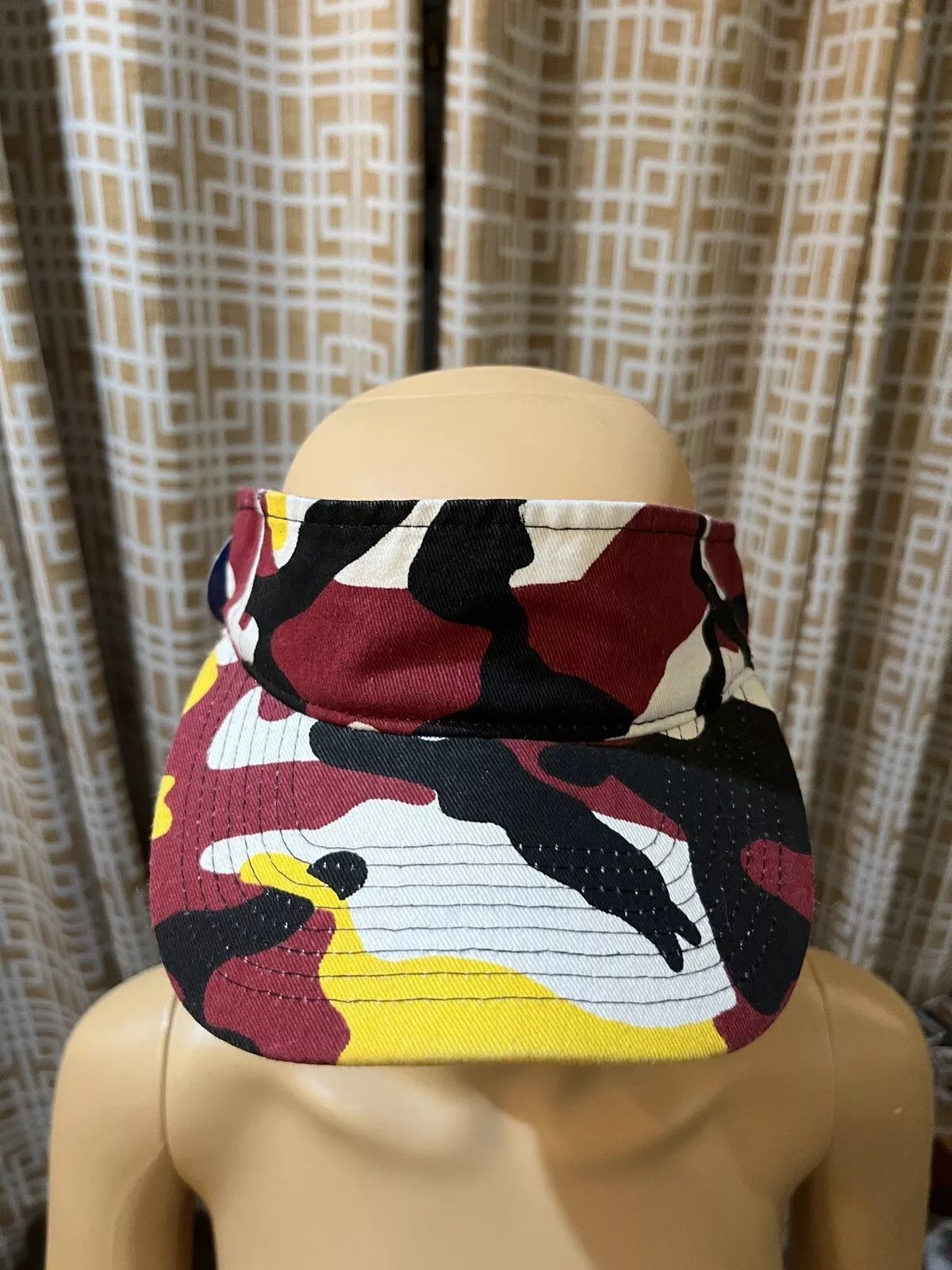Other Sun Visor - Adjustable - Red/White/Yellow/Black Pattern Size ONE SIZE - 4 Thumbnail