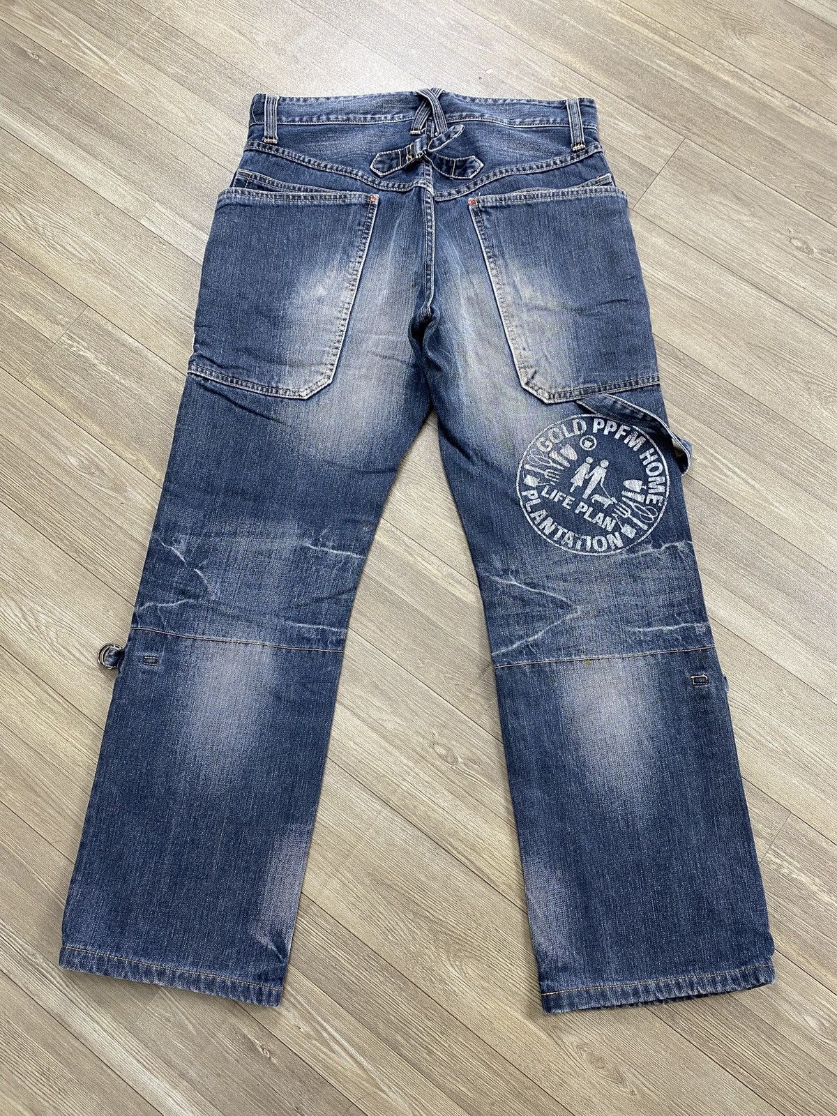 PPFM PPFM Platation Multipocket The Dessert Fox Distressed Jeans Size US 31 - 22 Thumbnail