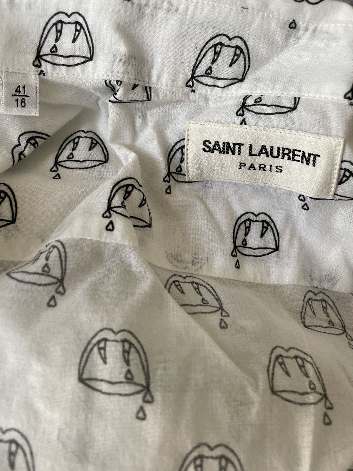 Saint Laurent Paris Saint Laurent Paris Rare Vampire Shirt Size US L / EU 52-54 / 3 - 5 Thumbnail