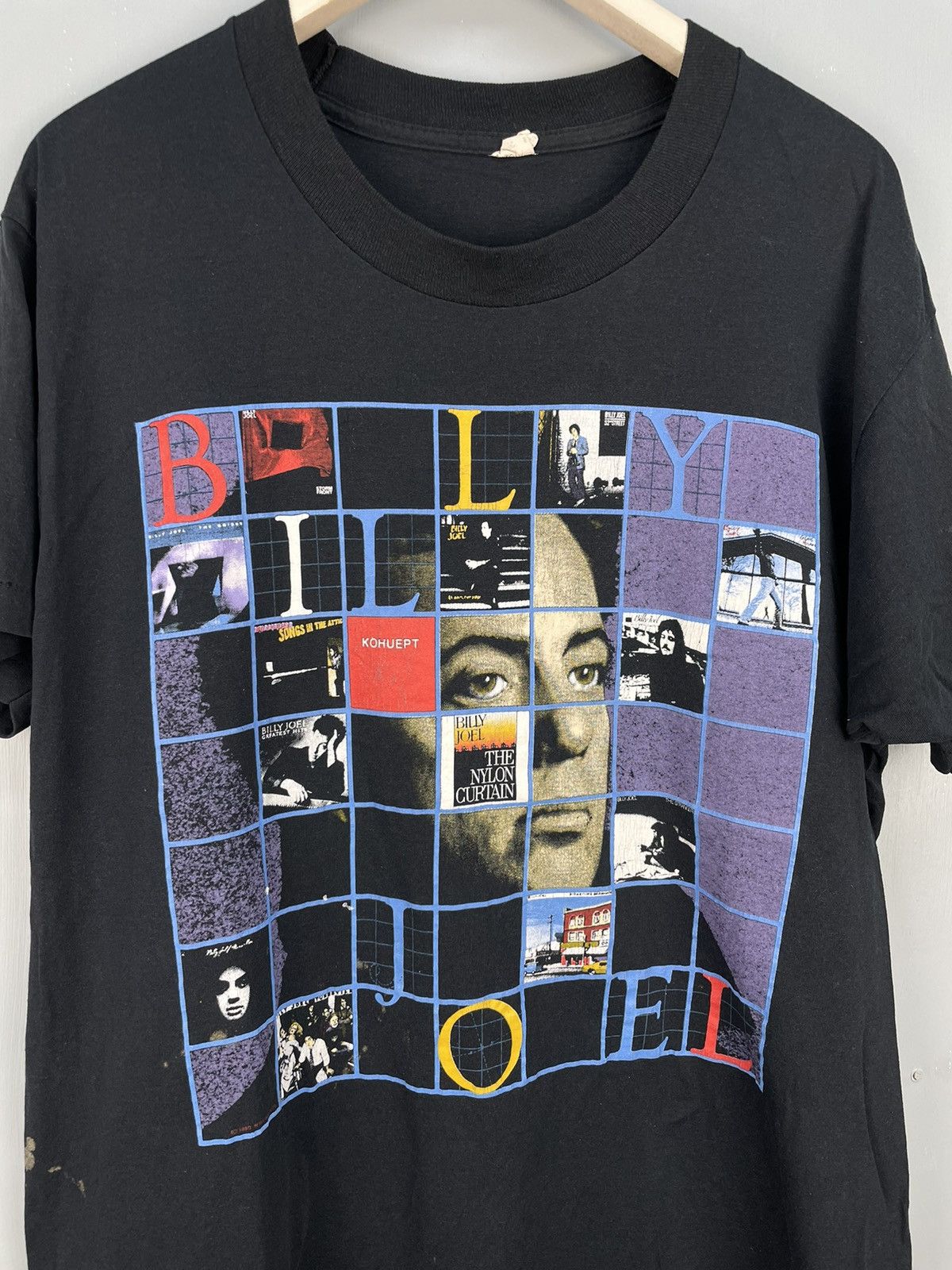 Band Tees Vintage 80s Billy Joel 89-90 tour t shirt Size US XL / EU 56 / 4 - 3 Thumbnail