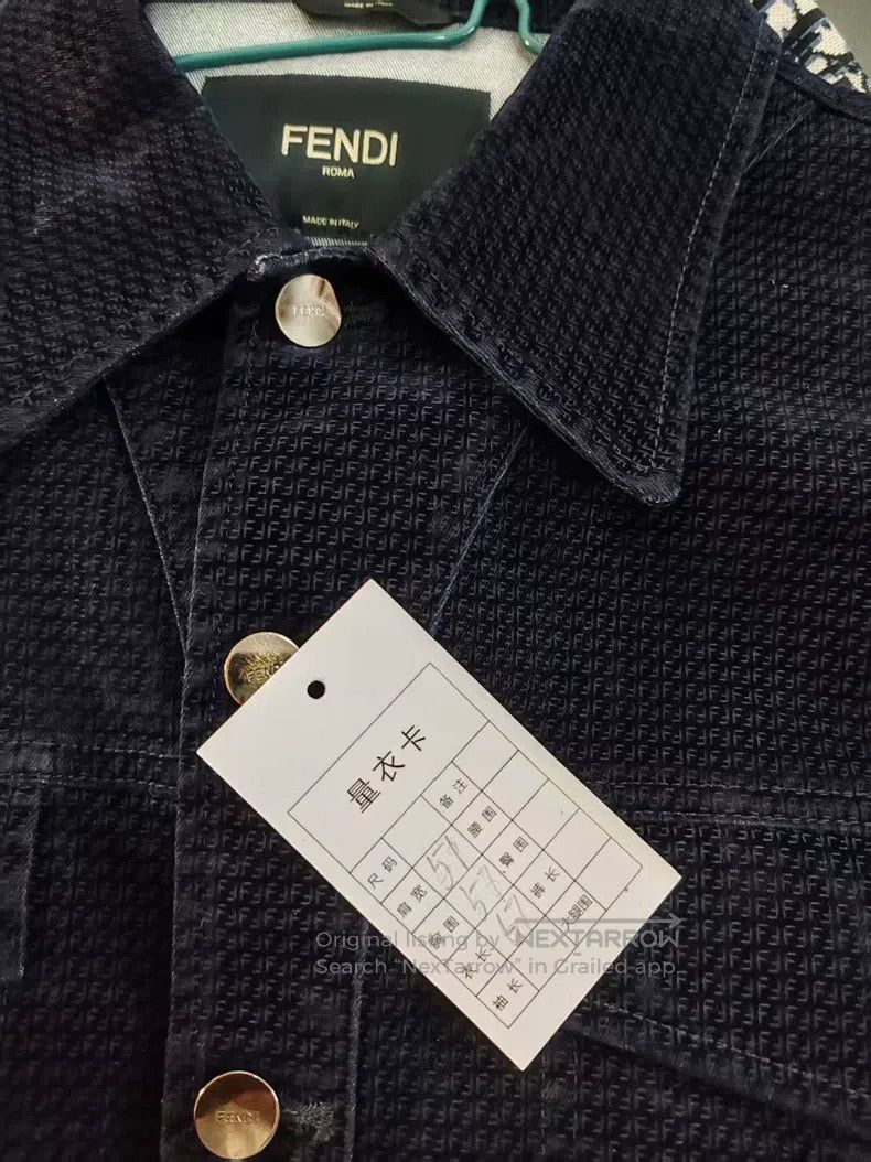Fendi Fendi Flock Full Print Denim Jacket Size US M / EU 48-50 / 2 - 5 Thumbnail