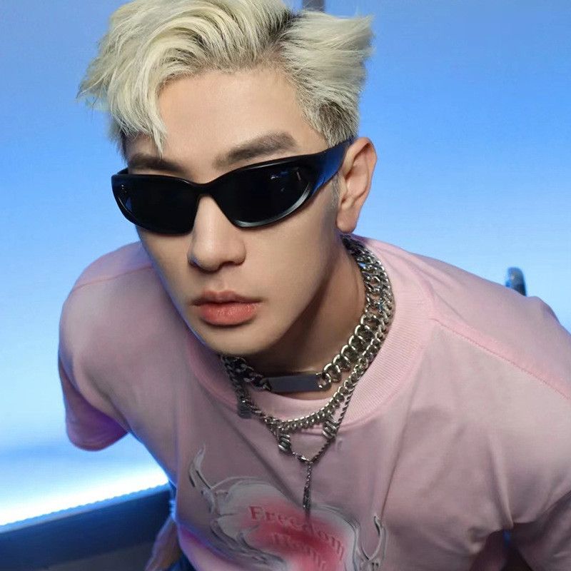 Electric Visual Hip-hop Street ins style custom avant-garde sunglasses Size ONE SIZE - 3 Thumbnail