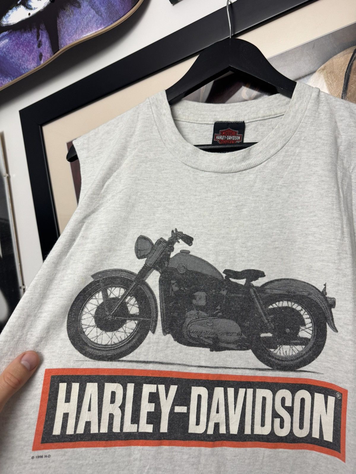 Harley Davidson Vintage 90s Harley Davidson Vintage Motor Cycles Tank Top Size US XL / EU 56 / 4 - 3 Thumbnail