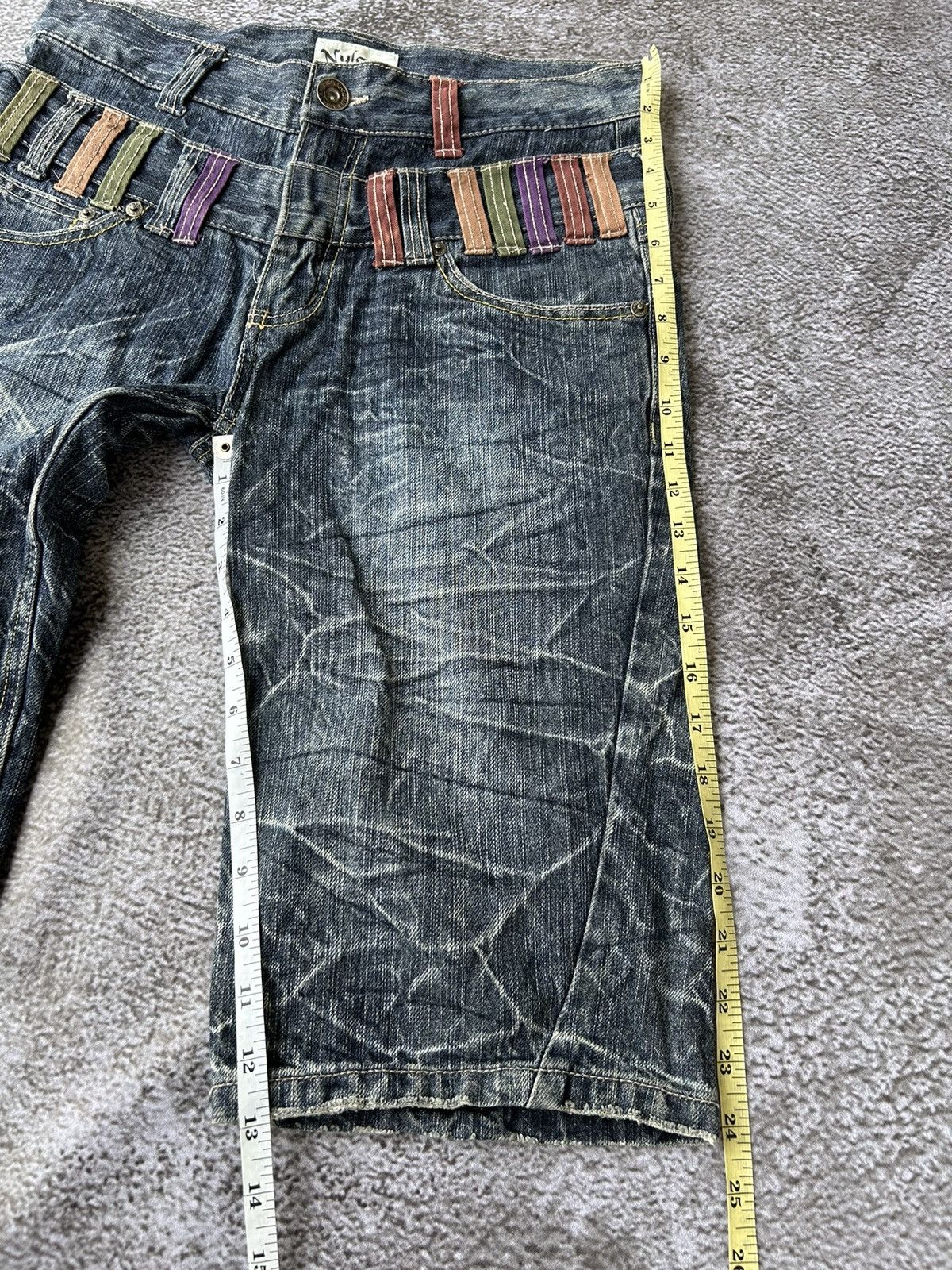 20471120 Nylaus double waist denim short pants style goa kmrii Size US 30 / EU 46 - 10 Thumbnail