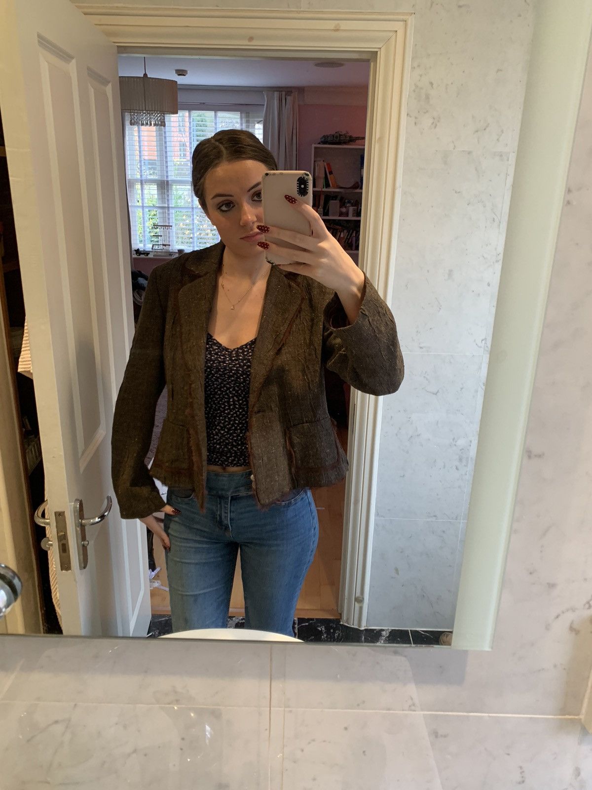 Other Mia Perez Brown Jacket Size L / US 10 / IT 46 - 3 Thumbnail