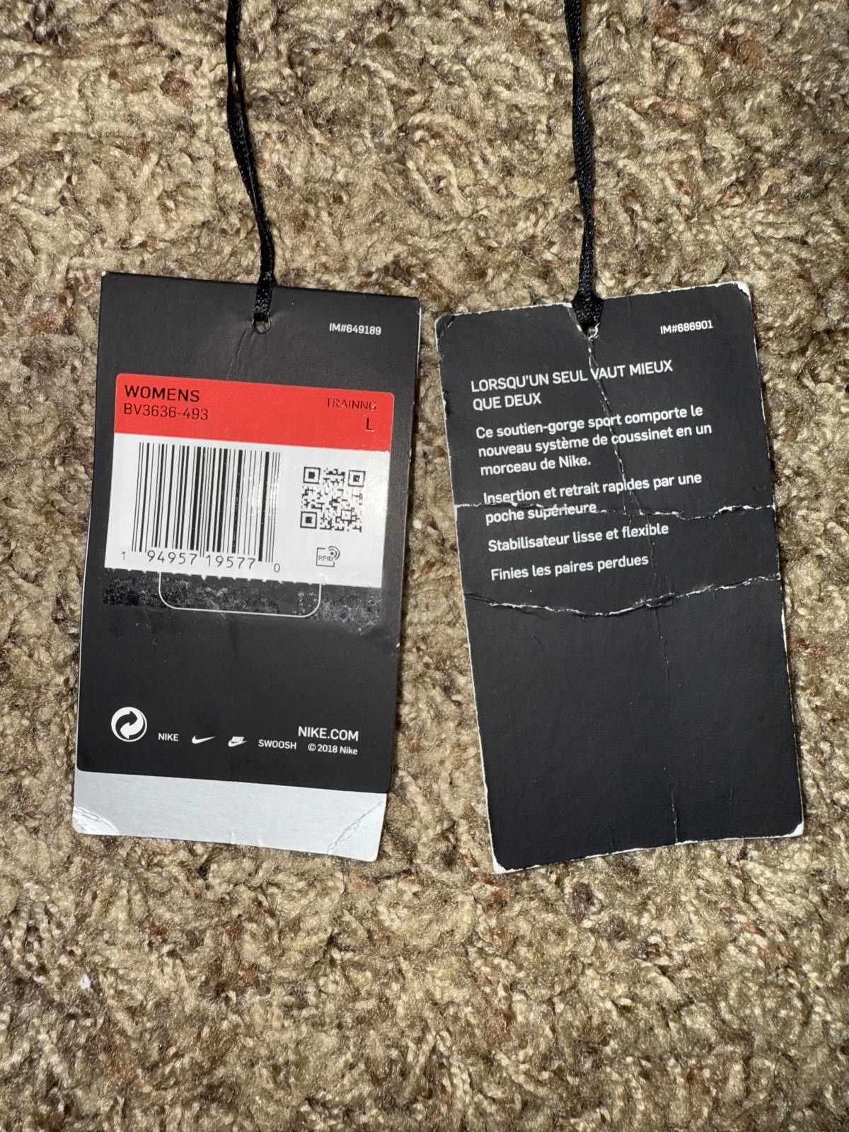 Nike Nike Swoosh Women's Medium-Support 1-Piece Pad Sports Bra Medium Size ONE SIZE - 7 Thumbnail