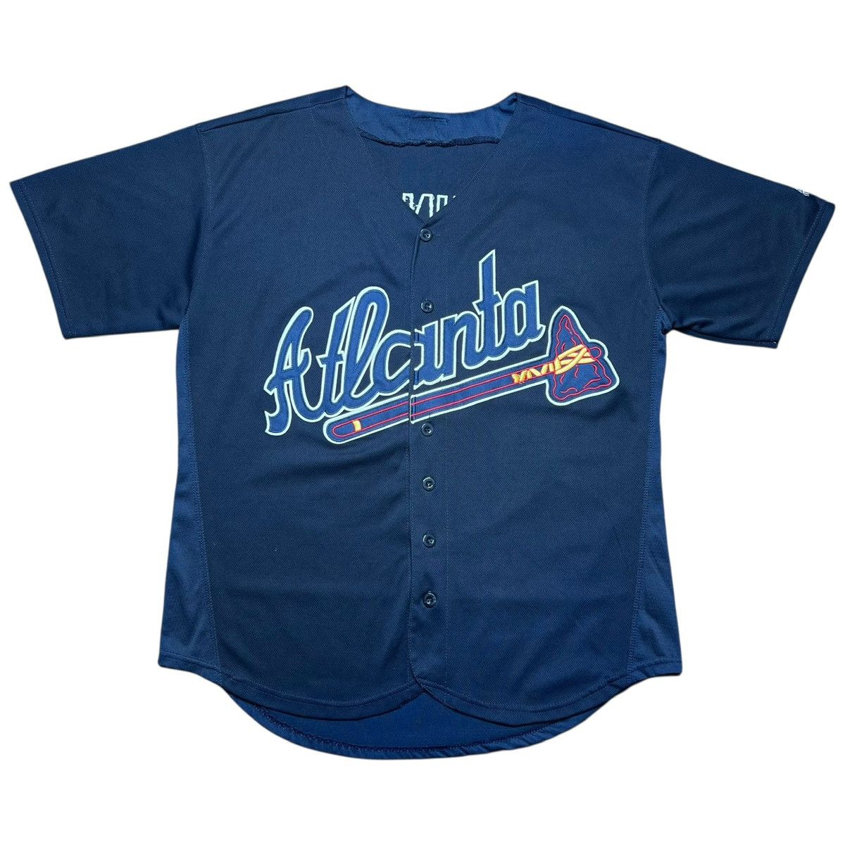 Majestic Vtg 1990s MLB Atlanta Braves Ron Washington Majestic Jersey Size US XL / EU 56 / 4 - 1 Thumbnail