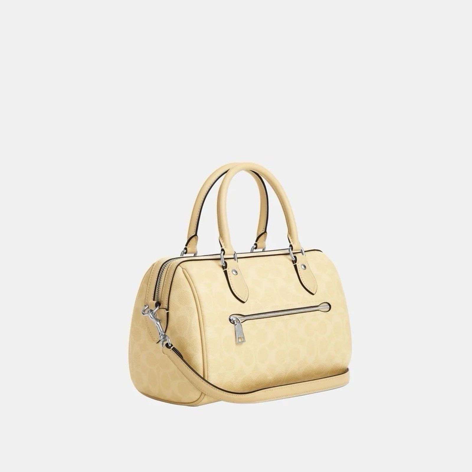 Coach NWT Coach Rowan Satchel Bag Signature Canvas CV961 Hay Size ONE SIZE - 8 Thumbnail