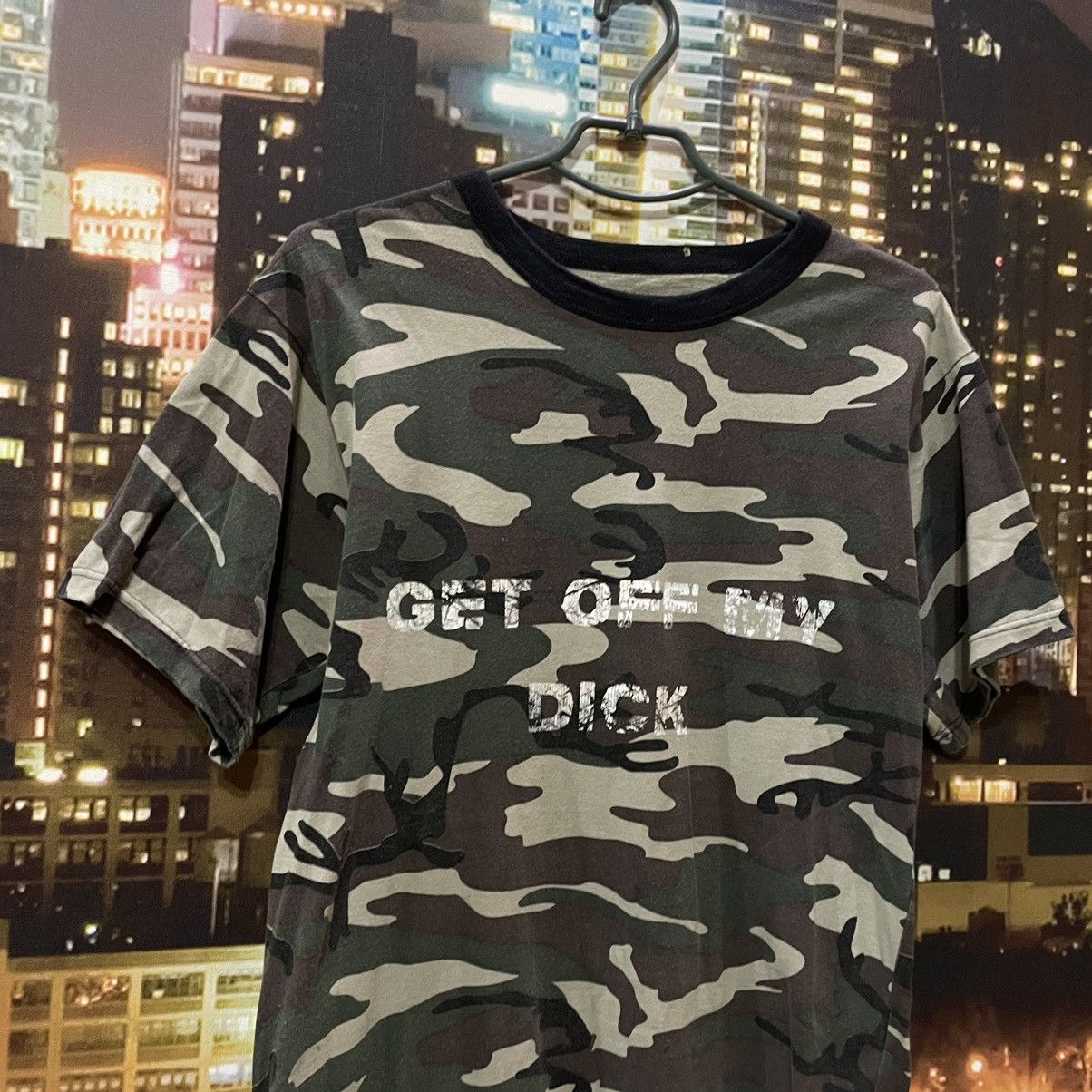 Vintage *RARE* T shirt Skater GET OFF MY DICK PORN STAR american Size US M / EU 48-50 / 2 - 2 Thumbnail
