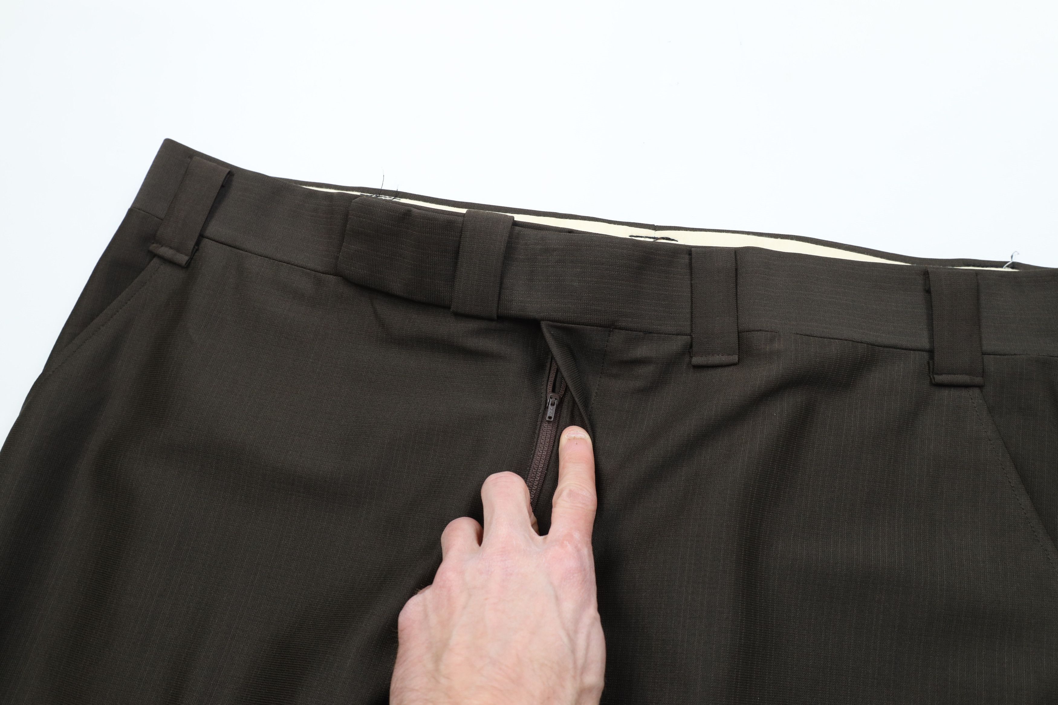 Vintage Vintage 70s Streetwear Knit Wide Leg Chino Pants Brown Size US 44 / EU 60 - 7 Thumbnail