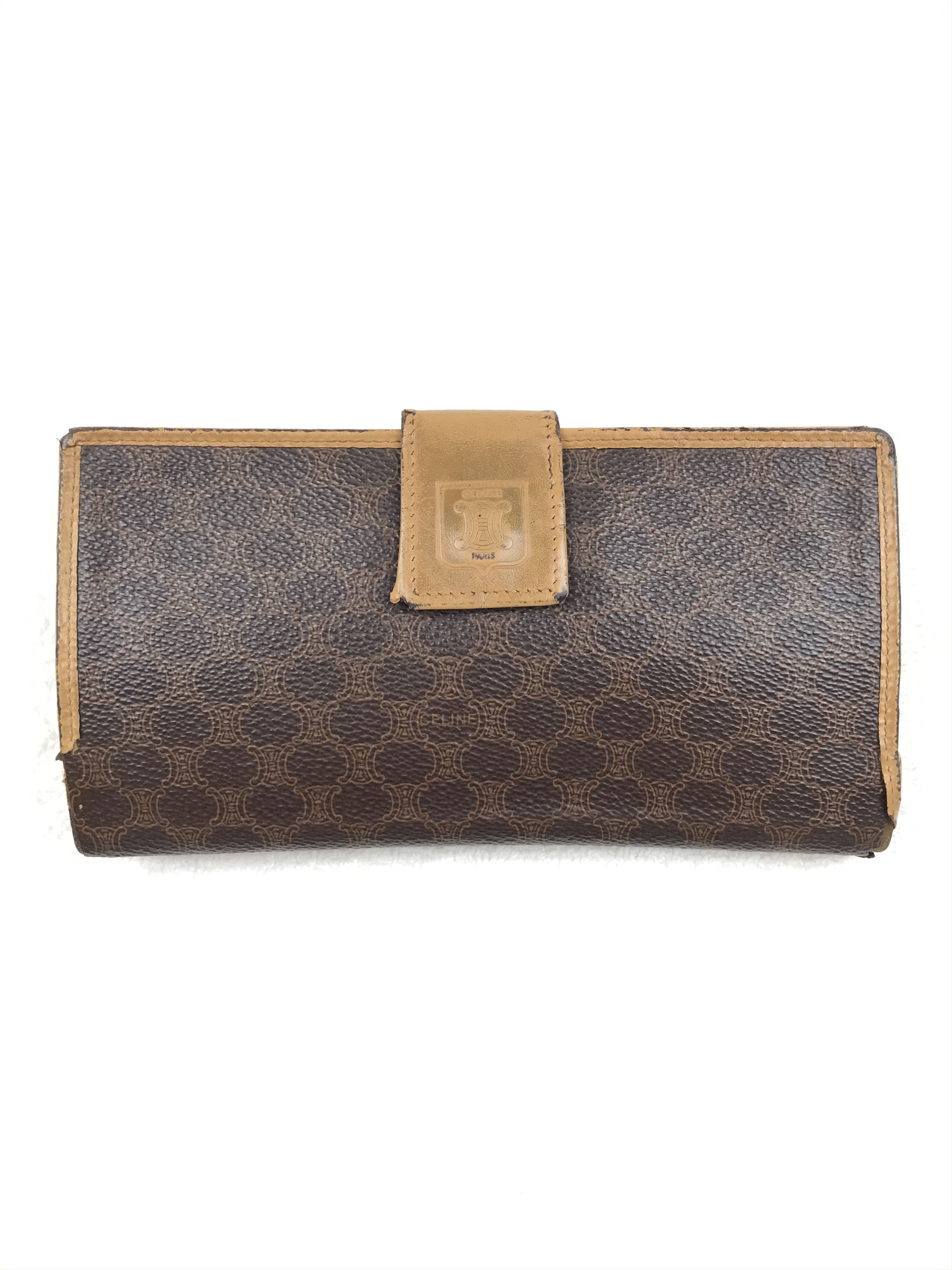 Celine Vintage Celine Macadam Long Wallet Size ONE SIZE - 1 Thumbnail