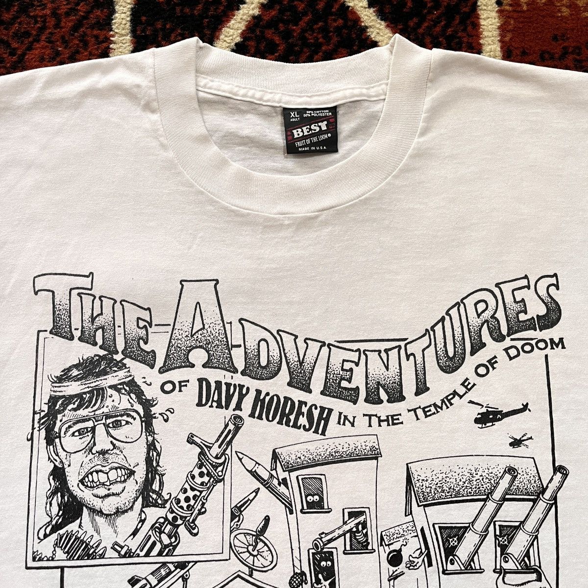 Vintage 1990s The Adventures Of Davy Koresh In The Temple Of Doom Size US XL / EU 56 / 4 - 7 Thumbnail
