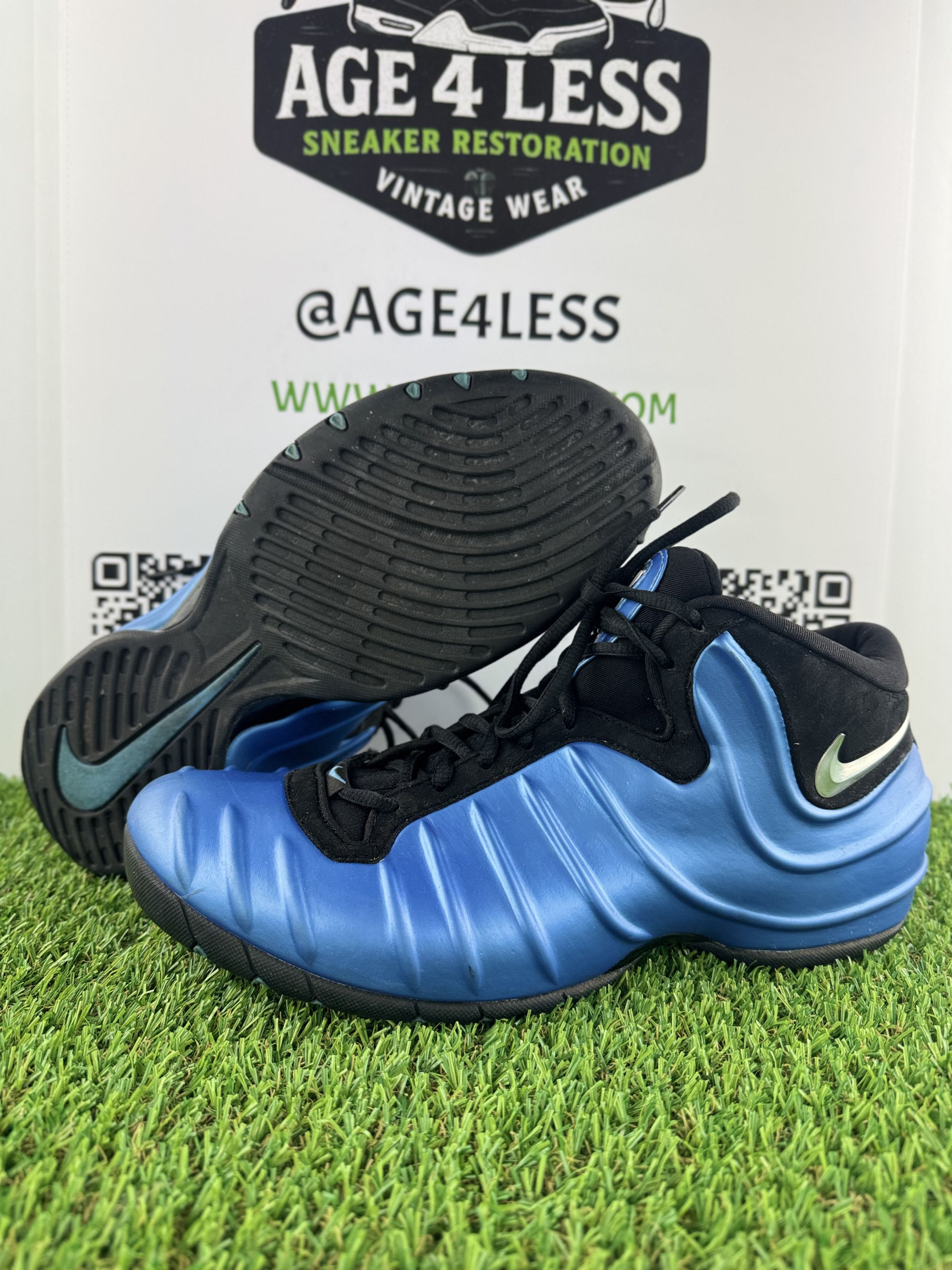 Nike 2002 Nike Air Pureposite Dark Neon Royal 303969-501 Size US 12 / EU 45 - 5 Thumbnail