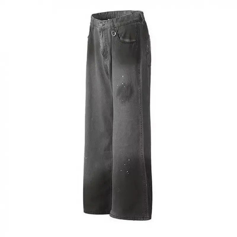 Japanese Brand Retro loose splashed ink straight leg jeans Size US 32 / EU 48 - 6 Thumbnail