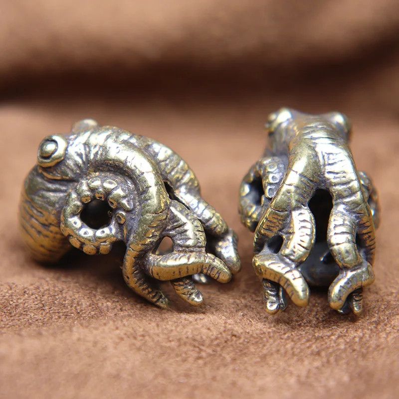 Handmade 3Pcs Octopus Knife Beads Paracord Bead Zipper Umbrella Rope Size ONE SIZE - 12 Thumbnail