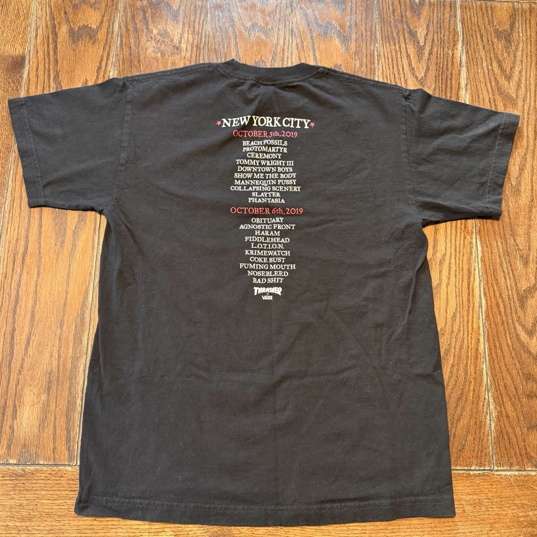 Converse Vans Thrasher Death Match T Shirt Medium Black Skateboarding 2019 Mens Short Sleeve Crew Neck Cotton Size US M / EU 48-50 / 2 - 3 Thumbnail