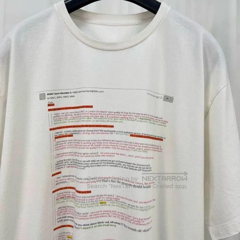 Maison Margiela Maison Margiela Printed Short Sleeve T. Size US S / EU 44-46 / 1 - 3 Thumbnail