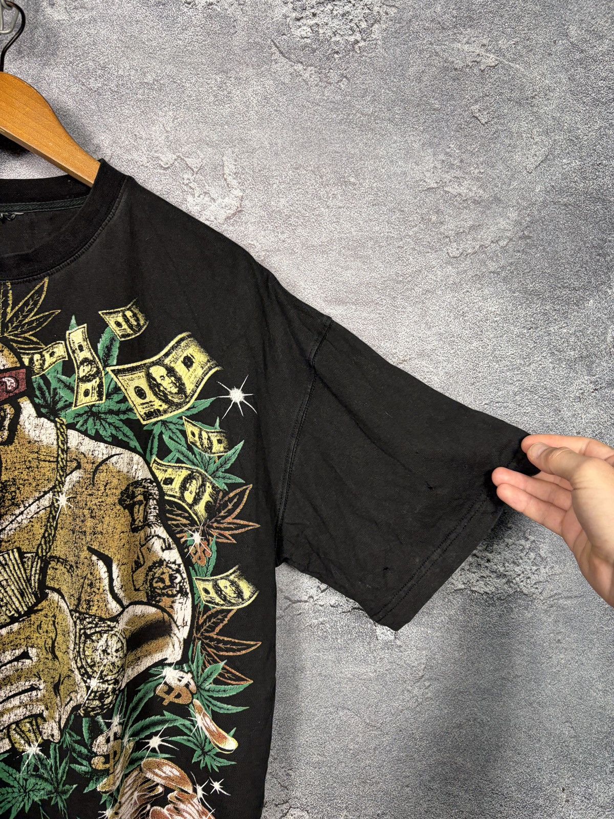 Band Tees Vintage 2pac Tupac Shakur Cannabis Band Rap T-shirt Tee Size US XL / EU 56 / 4 - 10 Thumbnail