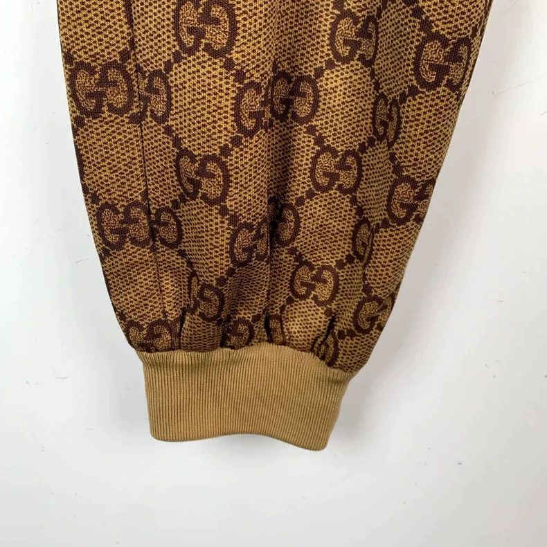 Gucci Gucci Size M Brown logo double G full print drawstring cas Size US 30 / EU 46 - 4 Thumbnail