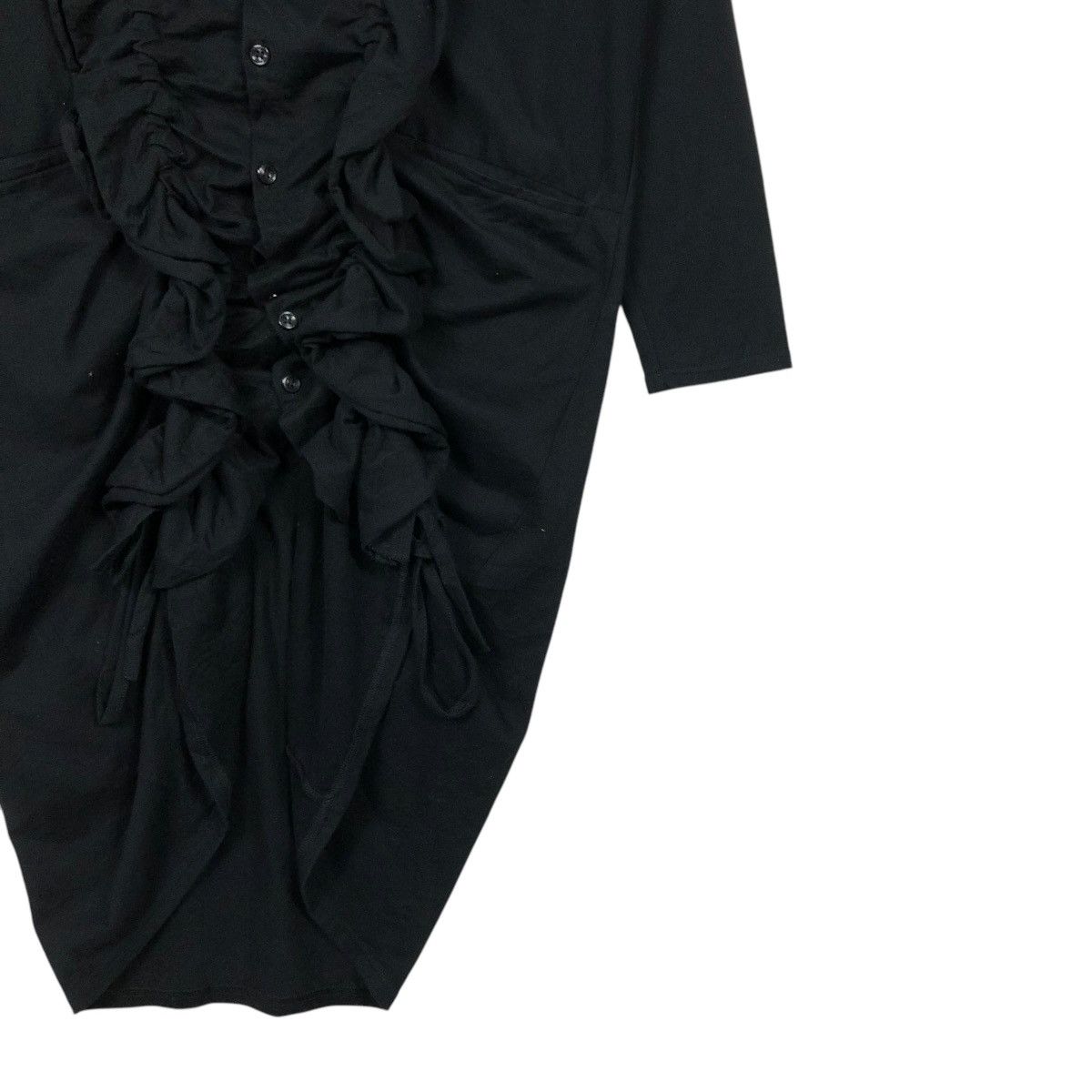 Limi Feu 🔥RICH BLACK LIMI FEU YOHJI YAMAMOTO LONG JACKET Size S / US 4 / IT 40 - 7 Thumbnail