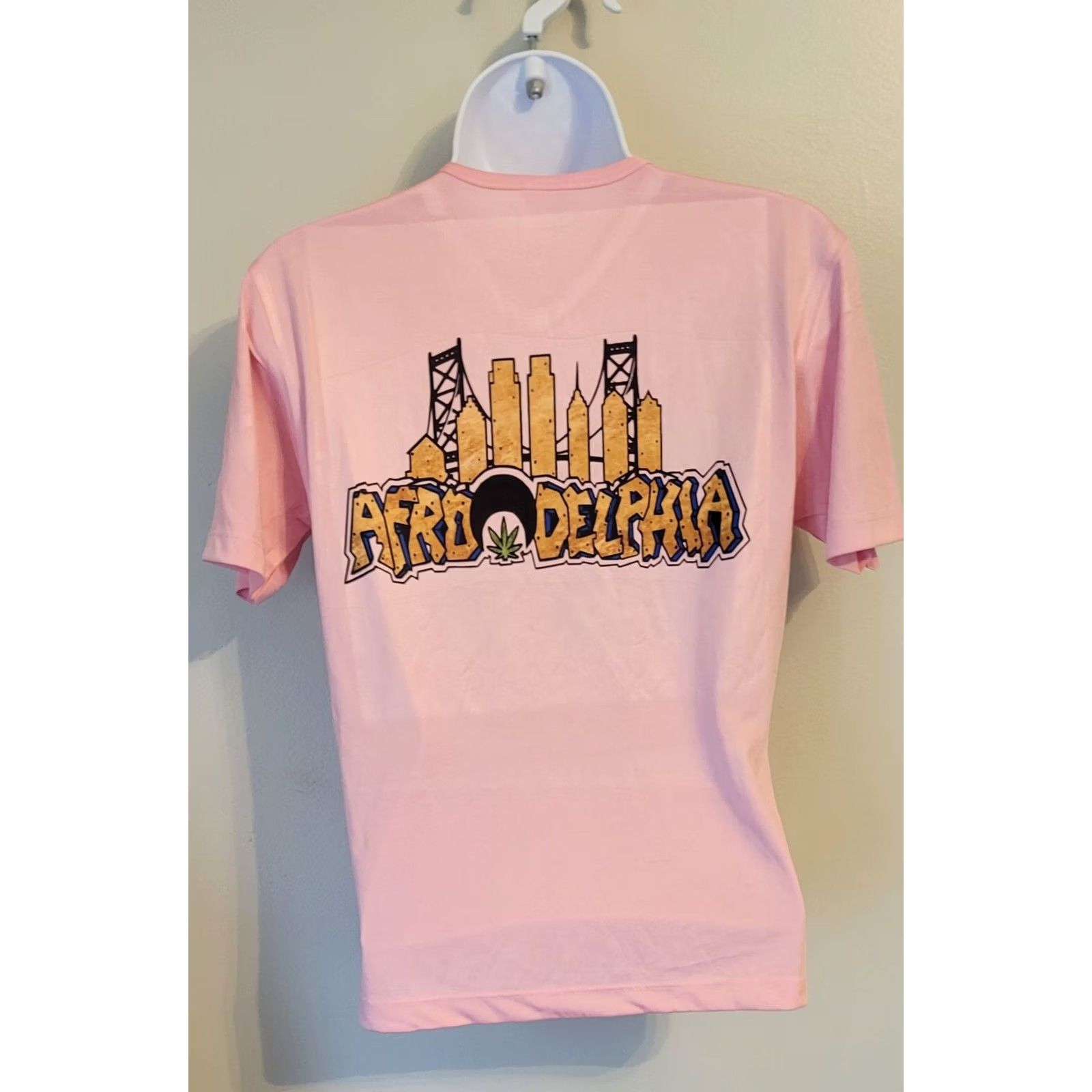 Pinko Vapor Silky Pink 2 Sided Afrodelphia Shirt Shirt XS Pink Art Womens Vintage No Size XS / US 0-2 / IT 36-38 - 3 Thumbnail