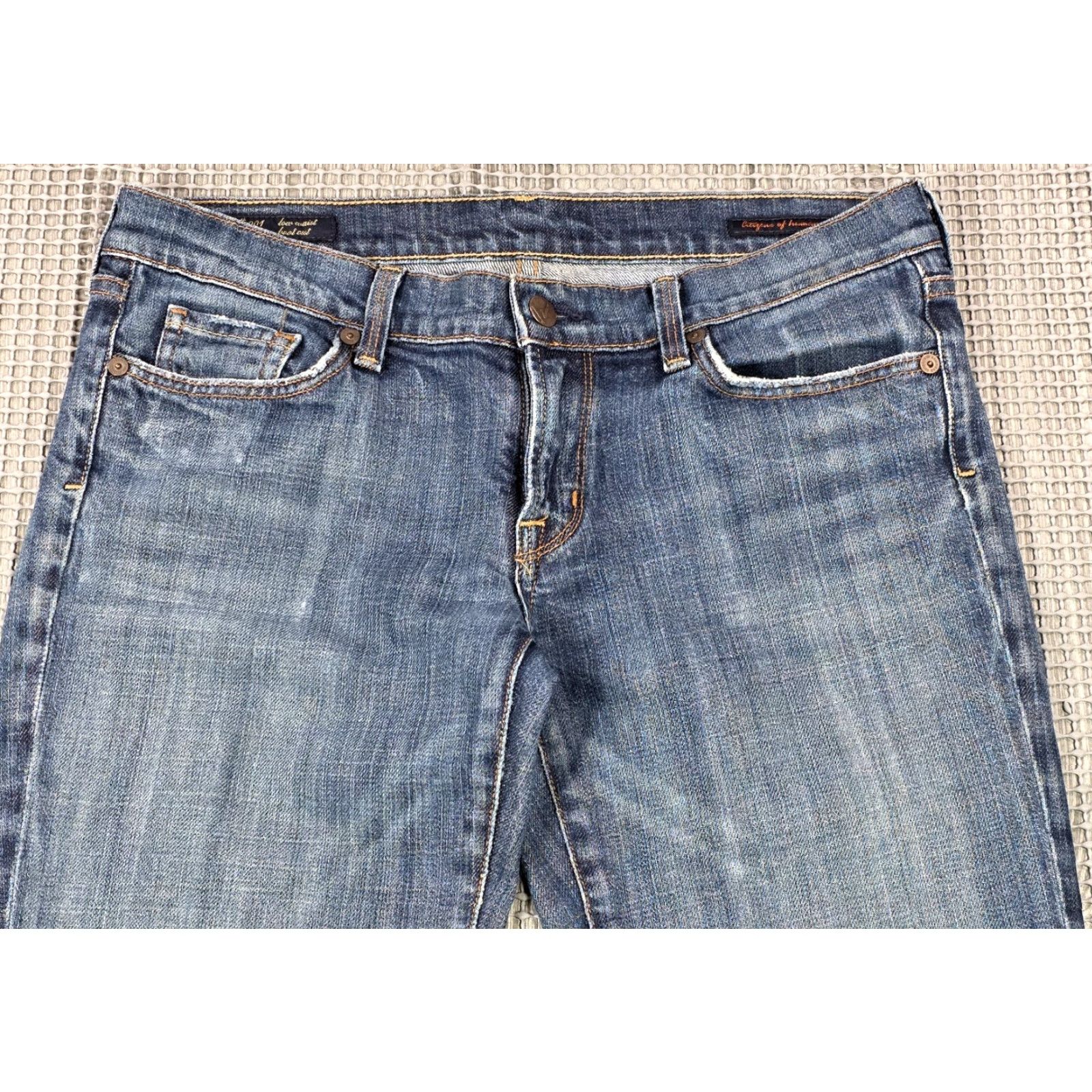 Citizens Of Humanity Citizen Of Humanity Kelly 001 Jeans Women Sz 30 Low Waist Bootcut Blue USA 32x33 Size 30" / US 8 / IT 44 - 4 Thumbnail
