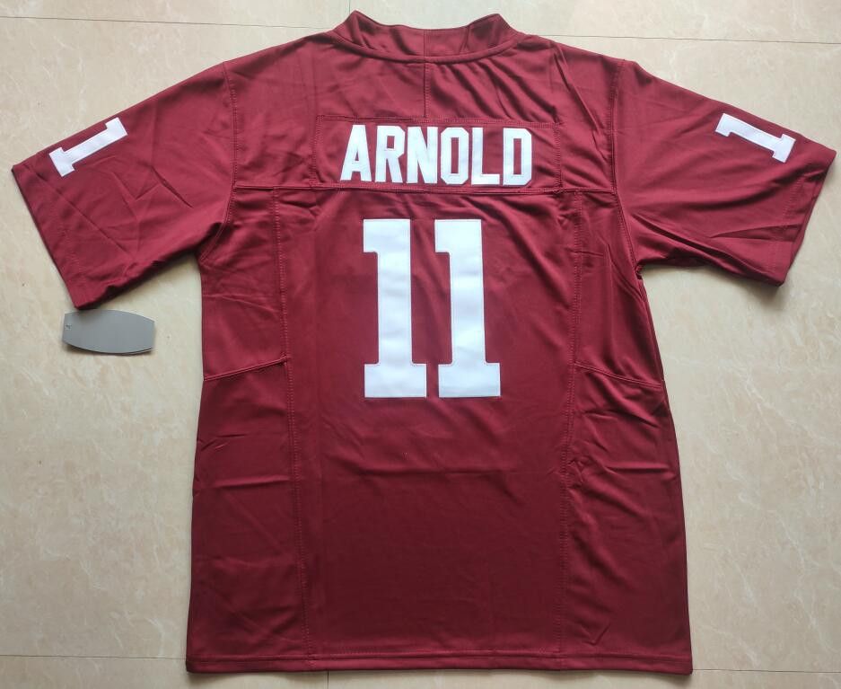 Other Men's Oklahoma Sooners #11 Jackson Arnold Jerseys Red NCAA Size US M / EU 48-50 / 2 - 5 Thumbnail