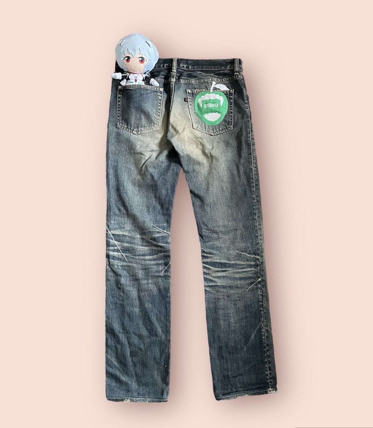 Pre-owned Undercover Aw07 Apple Fang Denim In Indigo | ModeSens