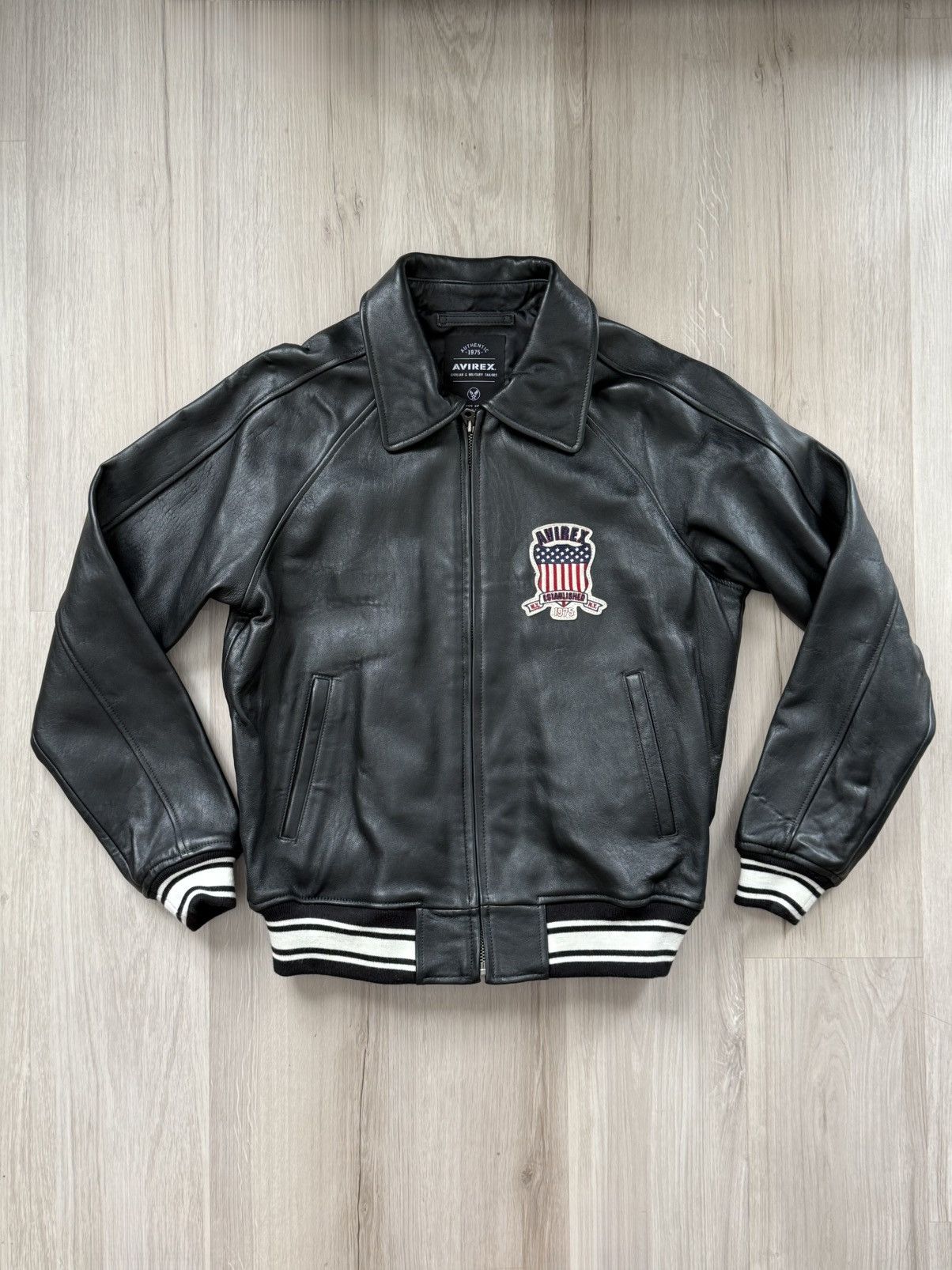 Avirex AVIREX LEATHER BOMBER JACKET Size US M / EU 48-50 / 2 - 1 Thumbnail