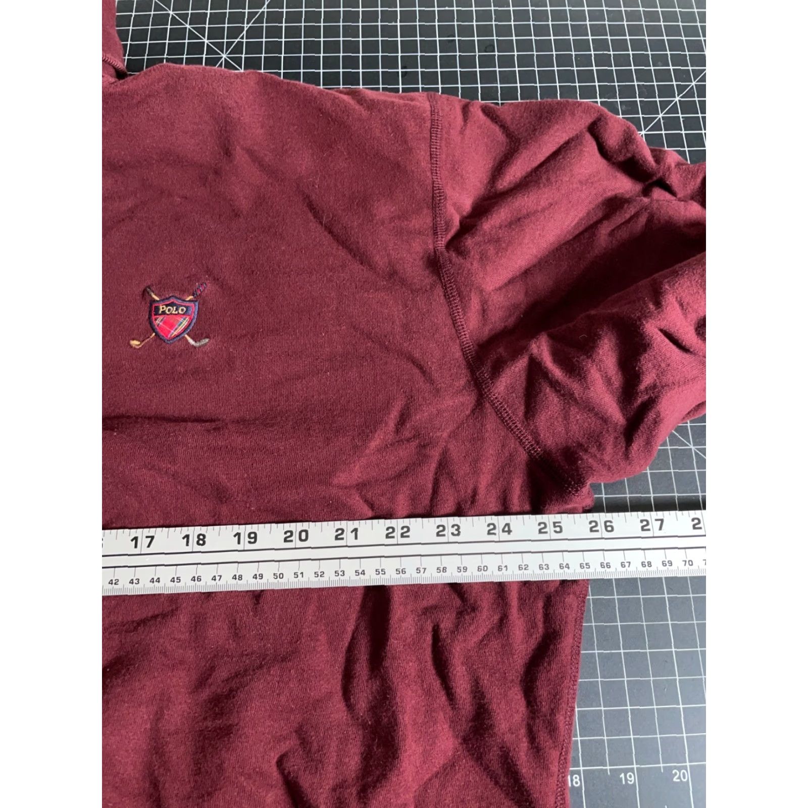 Polo Ralph Lauren VINTAGE Polo Ralph Lauren Sweatshirt Turtleneck Mens Large Dark Red Relaxed Fit Polo Ralph Lauren Sweatshirt Size US L / EU 52-54 / 3 - 5 Thumbnail