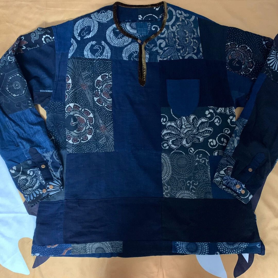 【SALE】visvim TUNIC P.O. PATCHWORK シャツ Visvim TUNIC P.O. PATCHWORK (N.D.) - GREY sz 4 | Grailed