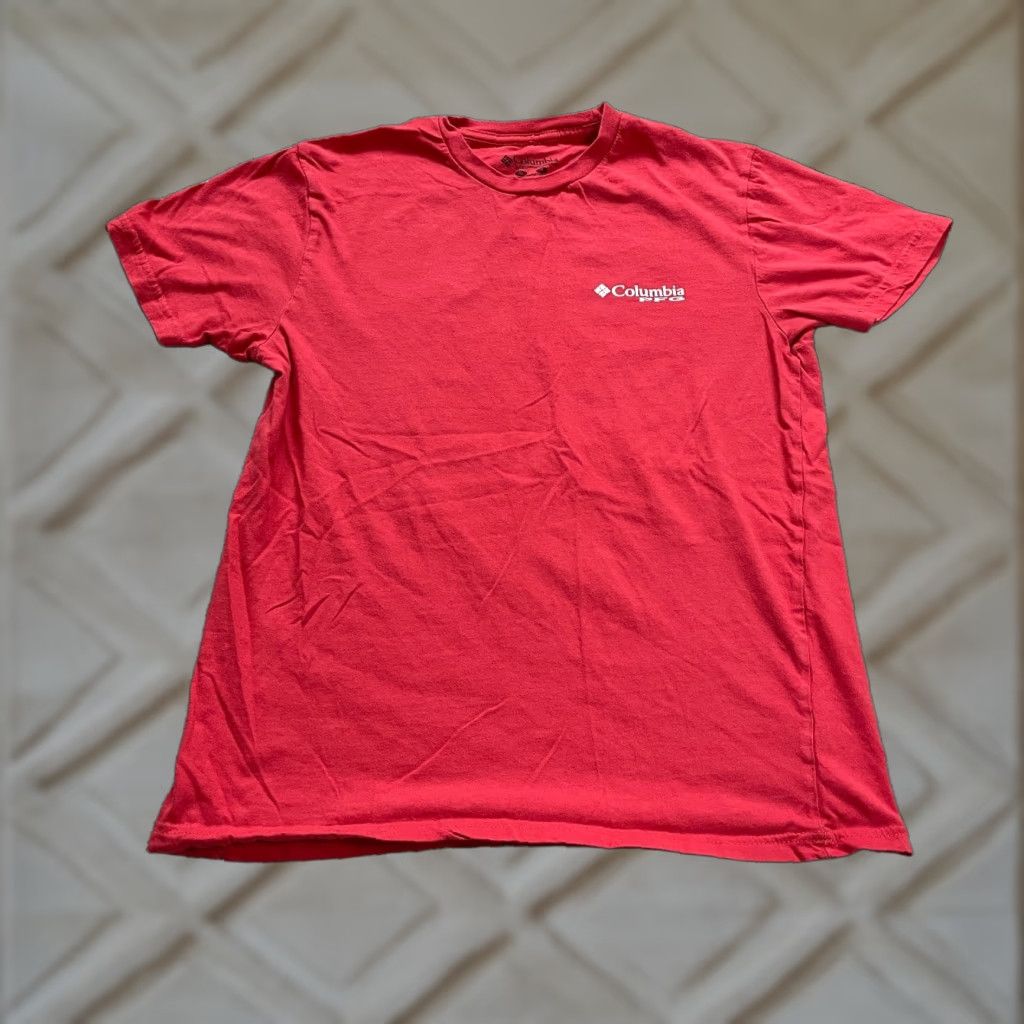 Vintage Columbia PFG T-Shirt Mens M Red Short Sleeve Crew Neck Casual Tee Size US M / EU 48-50 / 2 - 1 Thumbnail