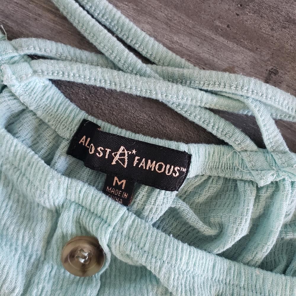 Almost Famous Light Blue AF Cropped Short Sleeve Size M / US 6-8 / IT 42-44 - 4 Thumbnail