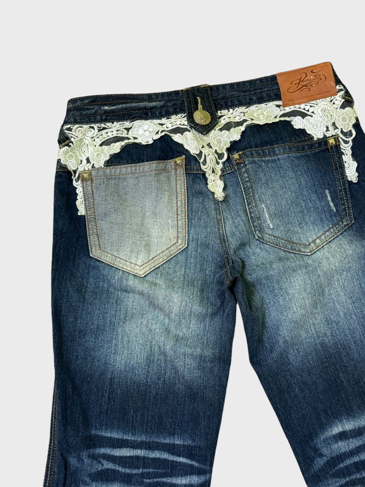 Karl Kani Flared KARL KANI Studded with Lace Detailing Size US 29 - 11 Thumbnail