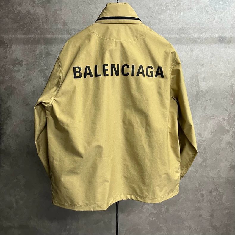 Balenciaga Balenciaga Balenciaga Beige Hooded Long Sleeve Jacket-2506 Size US S / EU 44-46 / 1 - 5 Thumbnail